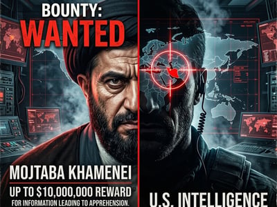 U.S. Offers $10 Million Reward for Information on Iran’s New Supreme Leader and Senior Officials