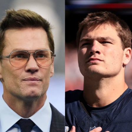 New Patriots Icon Drake Maye Defends Legend Tom Brady Amid Calls to Tear Down His Statue at Gillette Stadium Following Recent Controversies