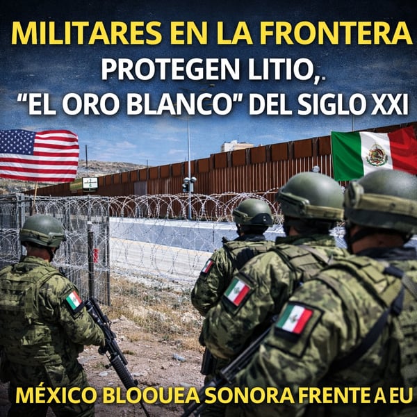 México despliega el ejército en la frontera con EE.UU. para proteger el "oro blanco" del siglo XXI