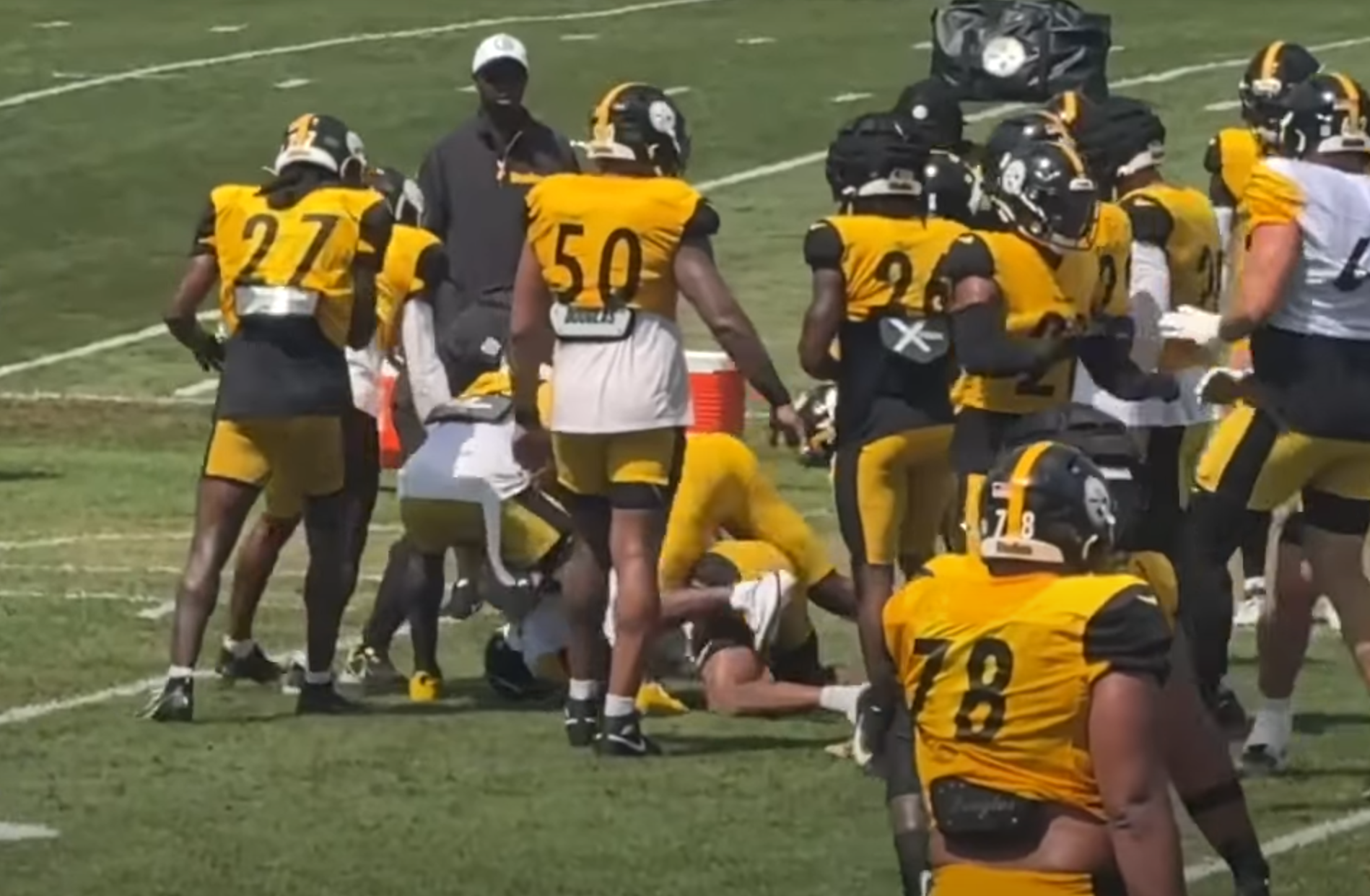 Another Fight Erupts at Steelers Training Camp as WR Robert Woods Punches Third-Year CB in the Face