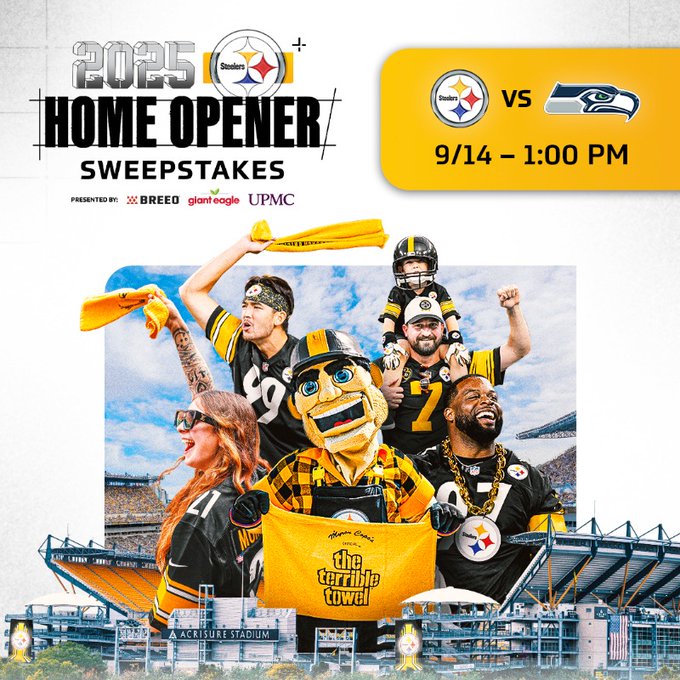 Steelers Fans, Your Chance to Win the Ultimate Home Opener Experience!