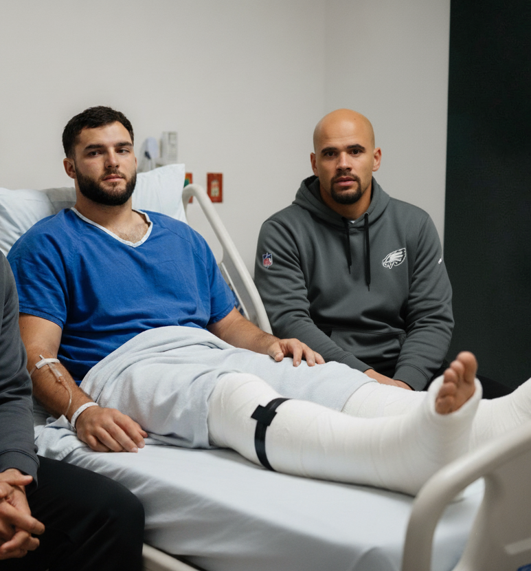 Eagles Defender Zack Baun Visits Giants RB Cam Skattebo, Reveals Emotional Hospital Conversation