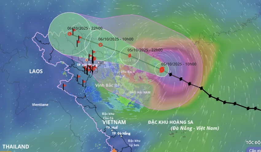 Đêm nay bão số 11 đi vào Quảng Ninh, mưa to gió lớn sắp trút xuống Bắc Bộ