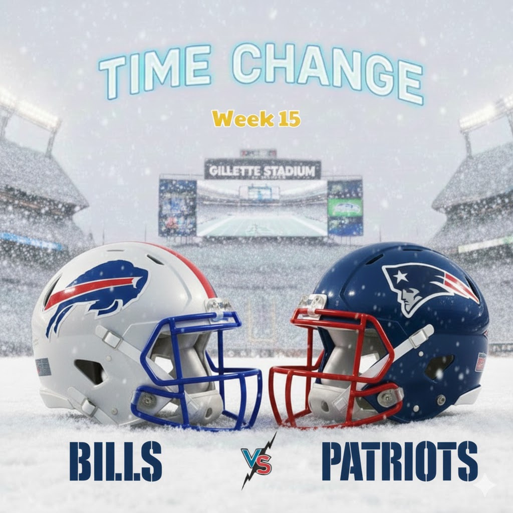 TIME UPDATE: Buffalo Bills vs. New England Patriots – Dangerous Arctic ...