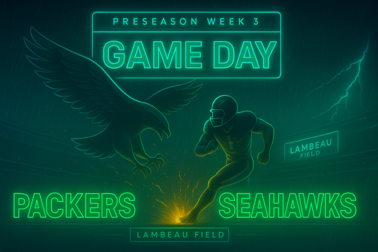 GAME DAY: How to Watch Packers vs. Seahawks Final Preseason: Time, TV, Streaming, and Radio Options