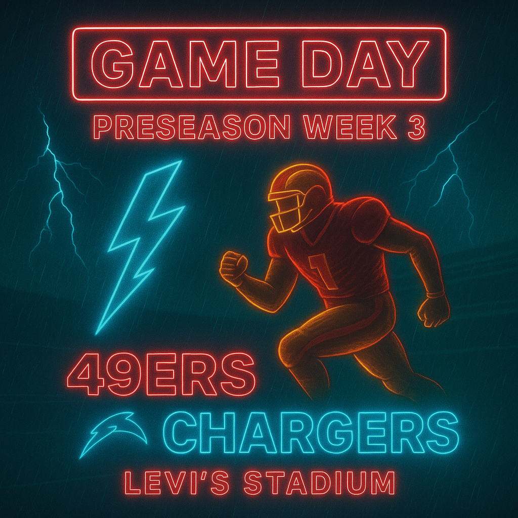 GAME DAY: How to Watch 49ers vs. Chargers Final Preseason: Time, TV, Streaming, and Radio Options