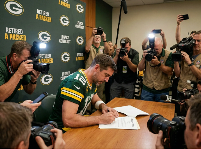 Aaron Rodgers Signs One-Day Contract With Green Bay to Retire at 42, Sends Heartfelt Message to Packers Fans