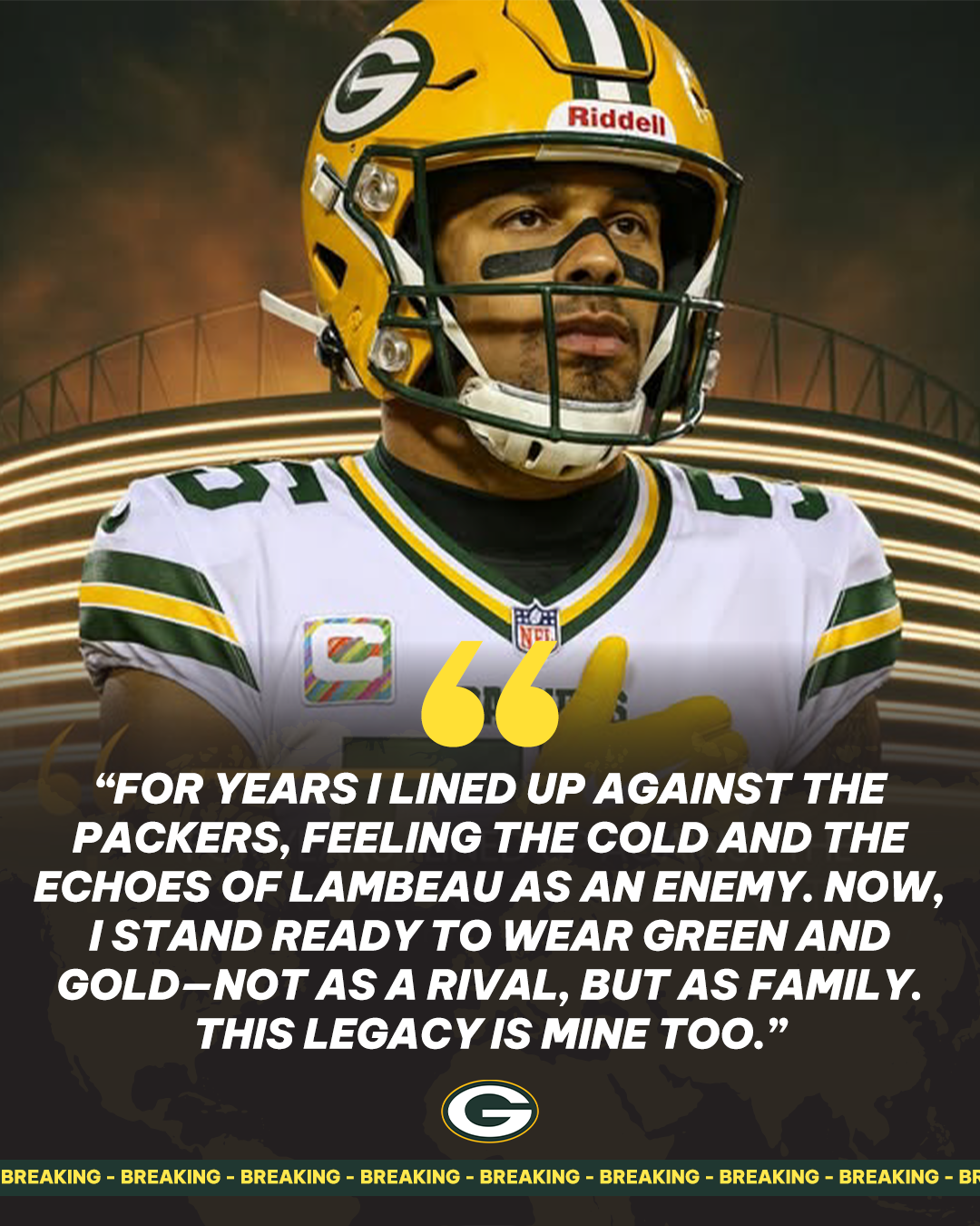 Green Bay Packers Reach Verbal Agreement to Sign Former Four-Time All-Pro Before Final Preseason Game, per Source