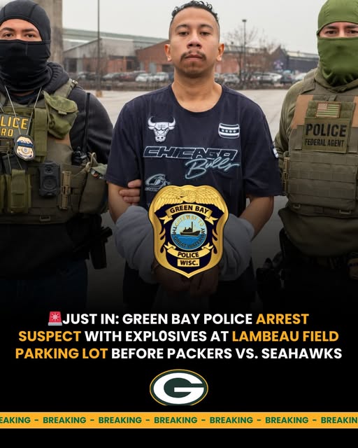 Police Arrest Suspect With Explosives at Lambeau Field Parking Lot Before Packers vs. Seahawks