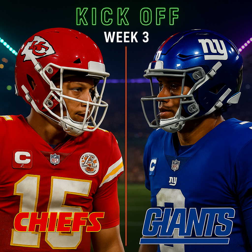 Chiefs vs. Giants 2025 NFL Week 3 — Date, Time & Broadcast Guide
