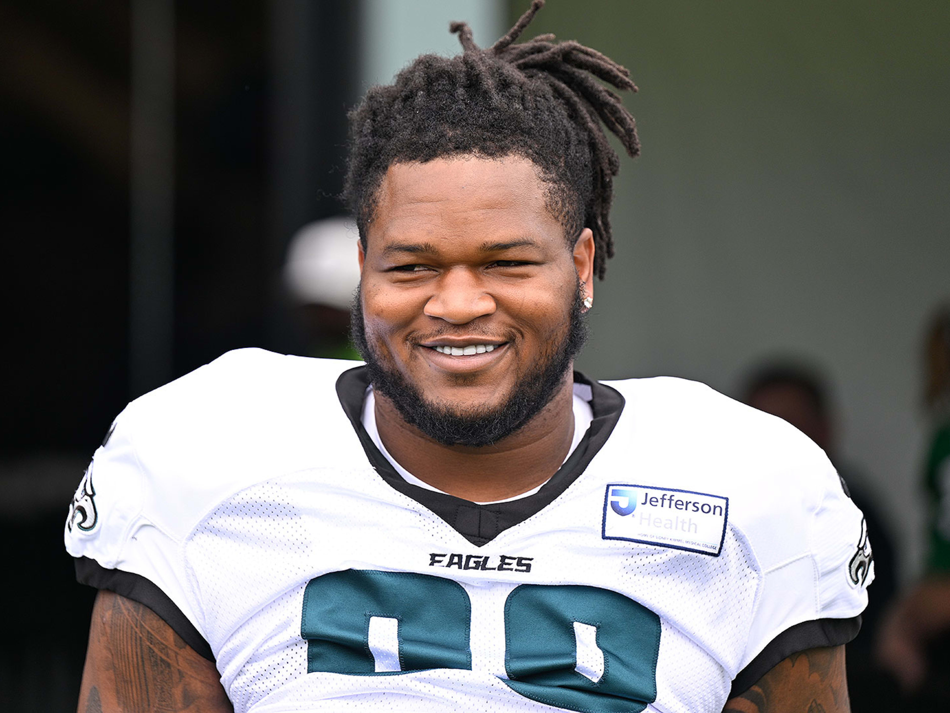 Jalen Carter Responds to Cowboys Fan After They Mock "Tush Push" on X During Game Against Rams