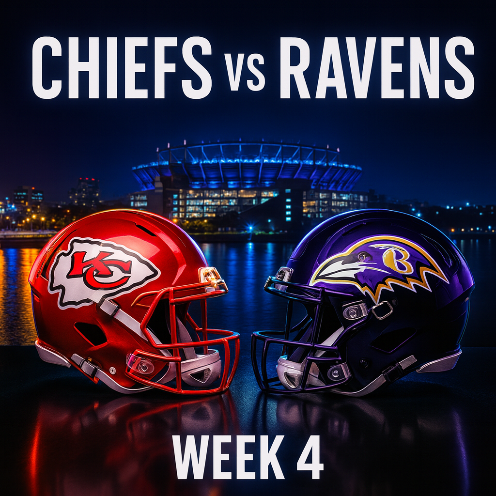 How to Watch the Kansas City Chiefs Face the Baltimore Ravens in Week 4