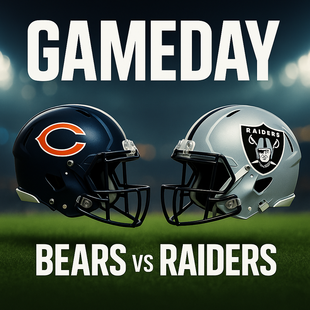 GAME DAY PREVIEW: Bears vs Raiders — Time, TV for NFL Week 4