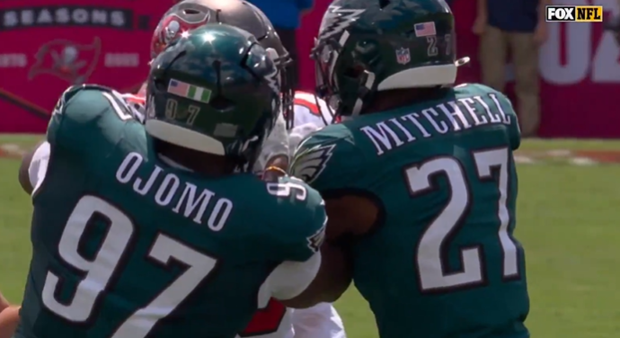 NFL Issues Disciplinary Action Against Quinyon Mitchell for Pulling Tristan Wirfs’ Helmet During Game Against Buccaneers