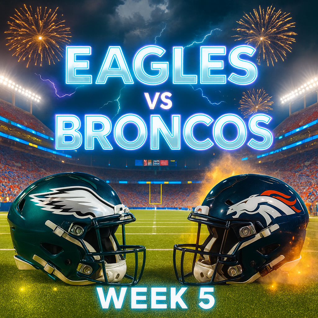 FLY EAGLES FLY! TIME TO TAKE DOWN THE BRONCOS IN WEEK 5! 🏈🦅