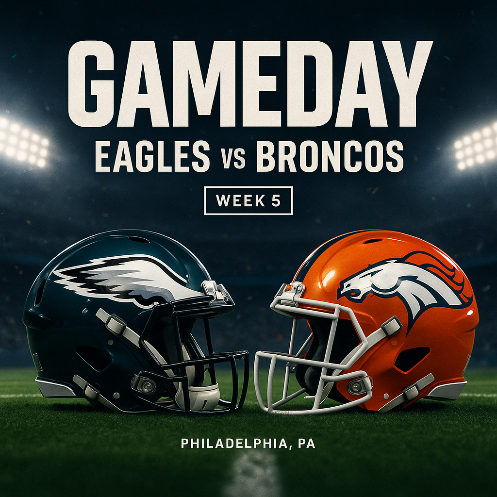 GAMEDAY: Eagles vs Broncos — Week 5 full preview (time, TV, key tactical battles)