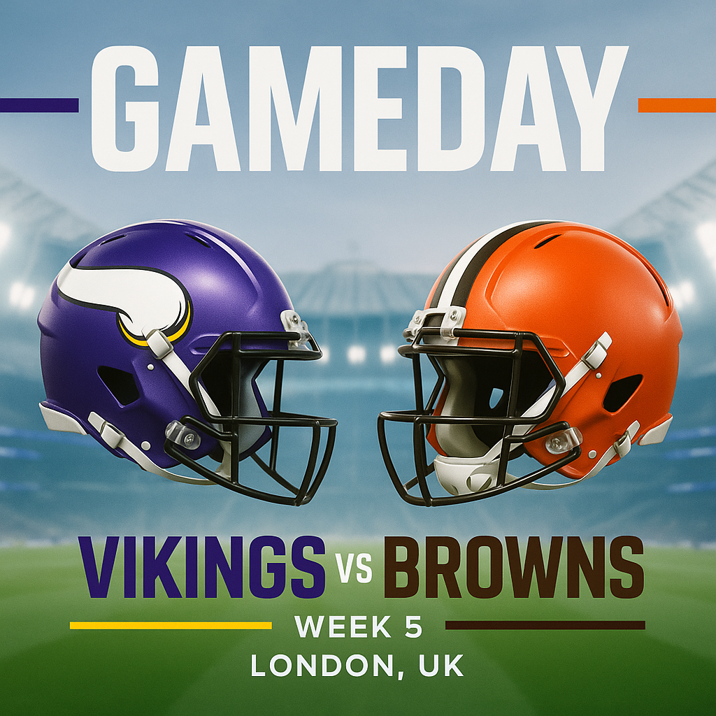 GAMEDAY: Vikings vs Browns — Week 5 full preview (time, TV, key tactical battles)