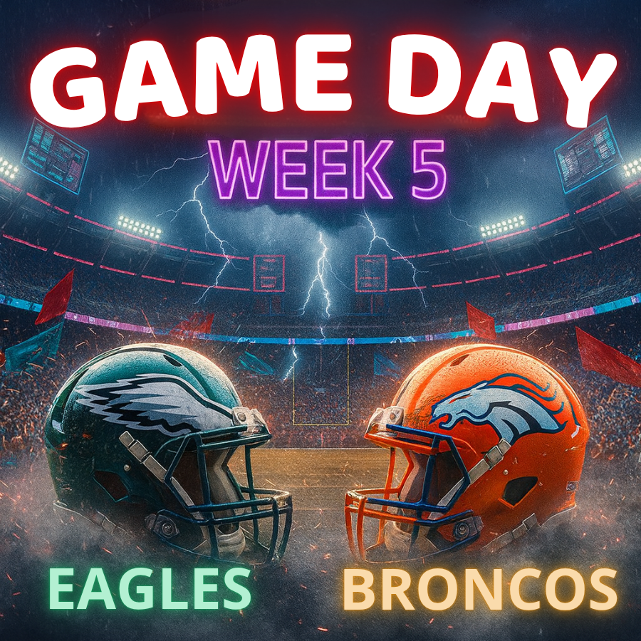 GAMEDAY WEEK 5:  Eagles vs Broncos — Full Preview: TV, Streaming, Kickoff Info