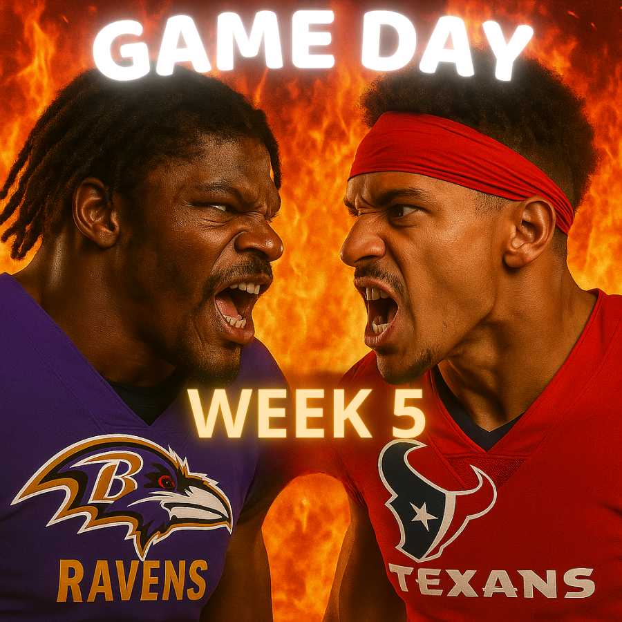 GAMEDAY WEEK 5: Ravens vs Texans — Full Preview: TV, Streaming, Kickoff Info