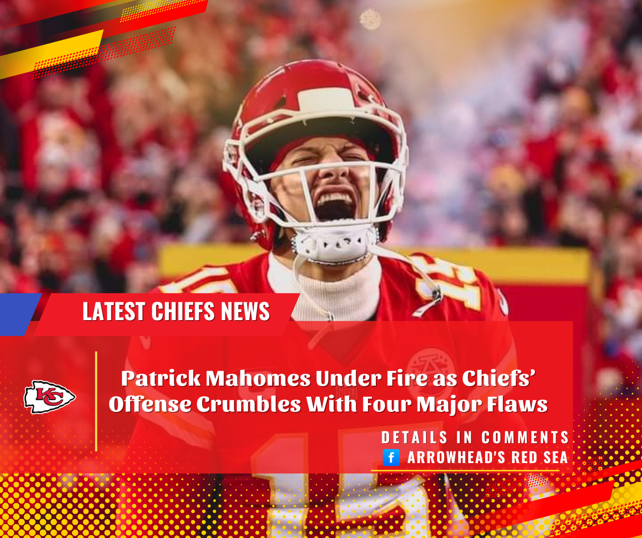Patrick Mahomes Under Fire as Chiefs’ Offense Crumbles With Four Major Flaws