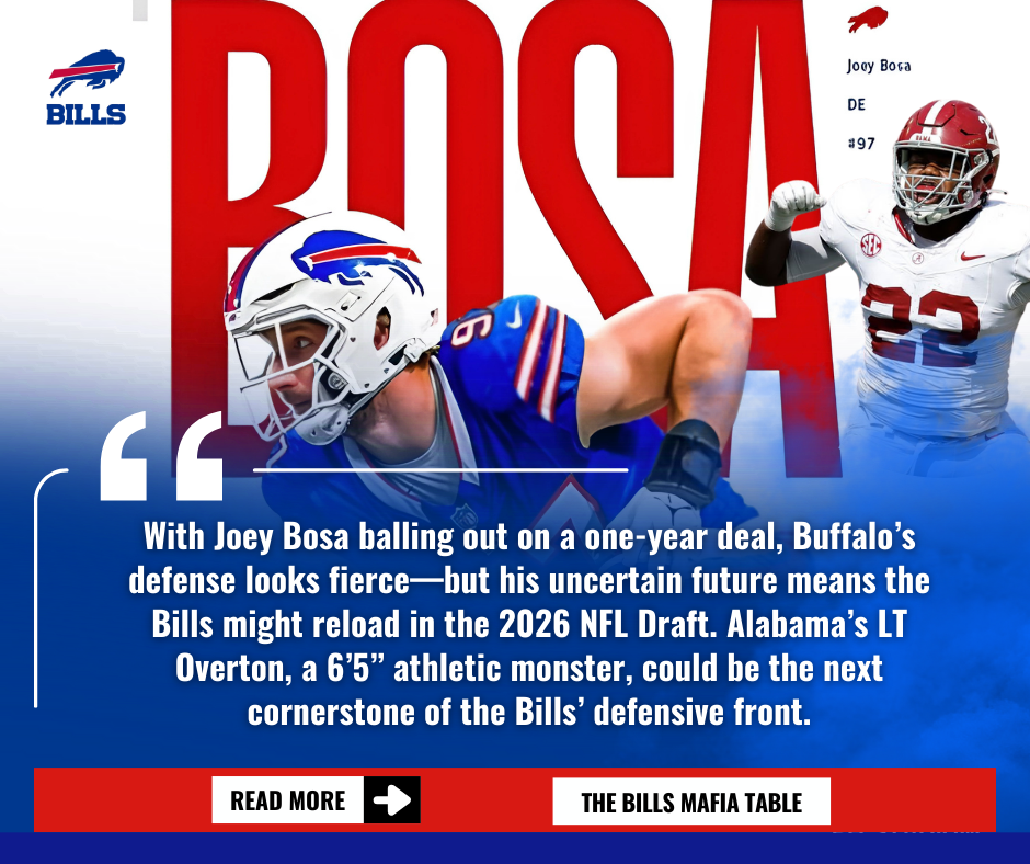 Bills Eye Future Sack Machine! Buffalo Linked to Alabama Star in Bold 2026 Mock Draft
