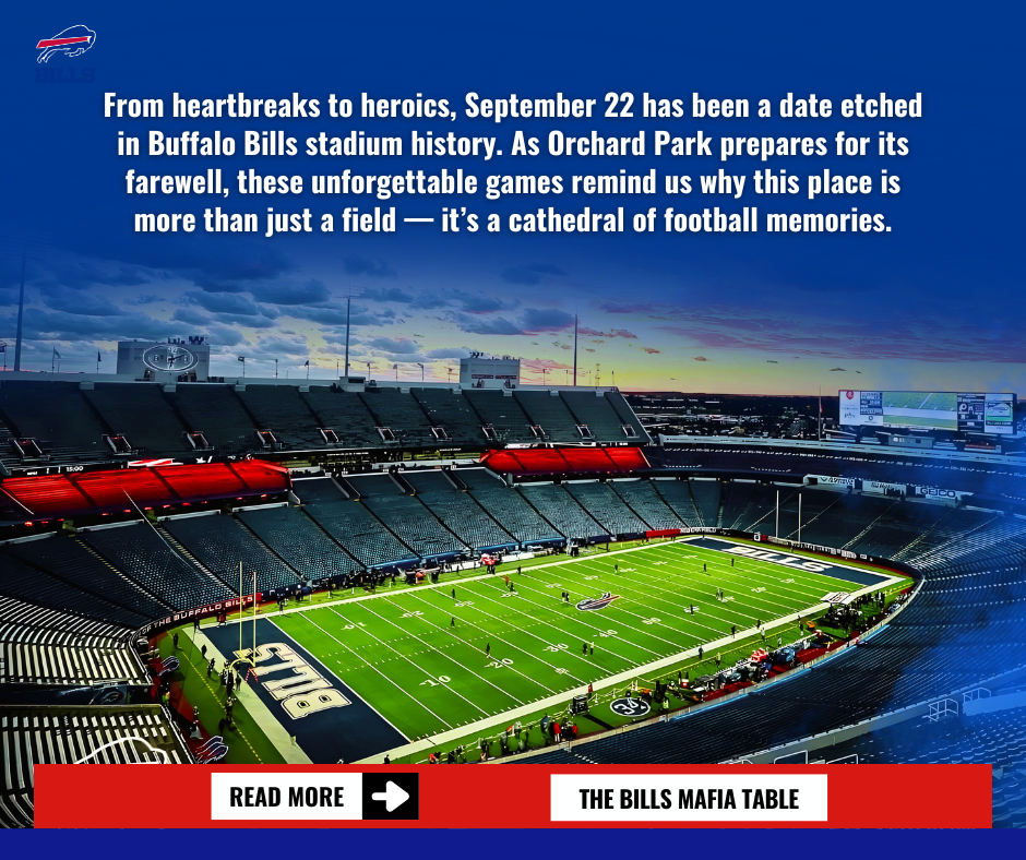 Bills Honor Orchard Park With Legendary September 22 Moments That Shaped Franchise History