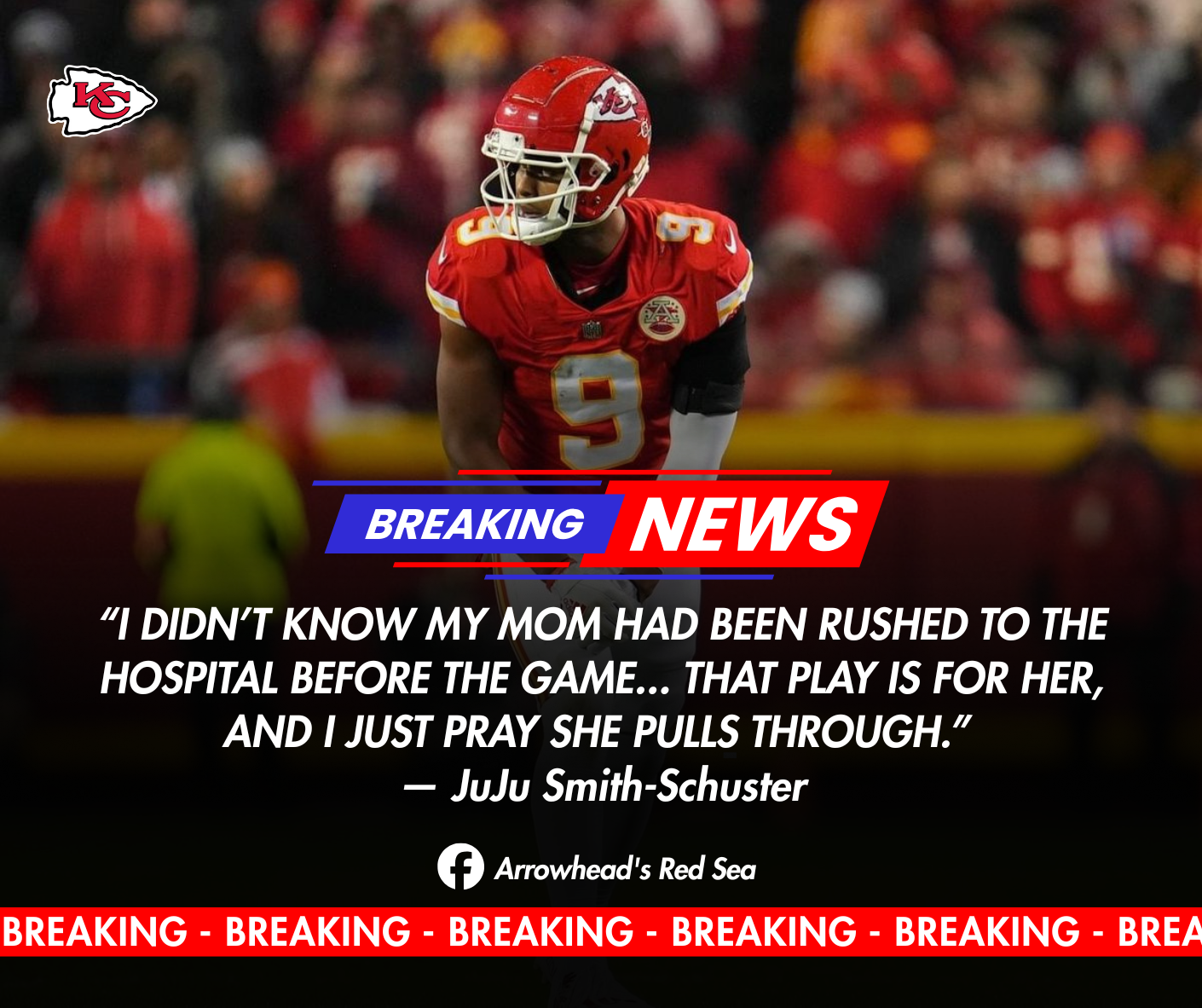  CHIEFS STAR QUIETLY LEAVES SNF CELEBRATION AFTER LEARNING OF MOTHER’S HOSPITALIZATION