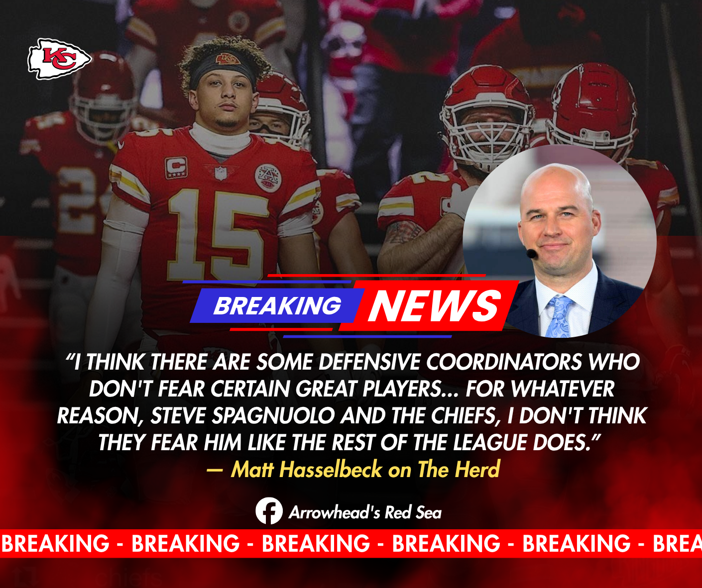 MATT HASSELBECK CALLS OUT CHIEFS’ LACK OF ‘FEAR’ FOR LAMAR JACKSON, REIGNITING KRYPTONITE DEBATE