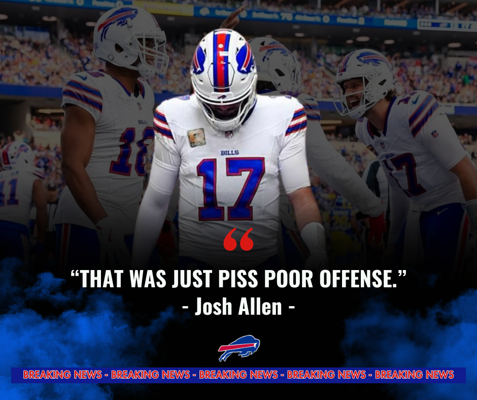 Josh Allen Blasts Bills Offense After Shocking End to Perfect Start