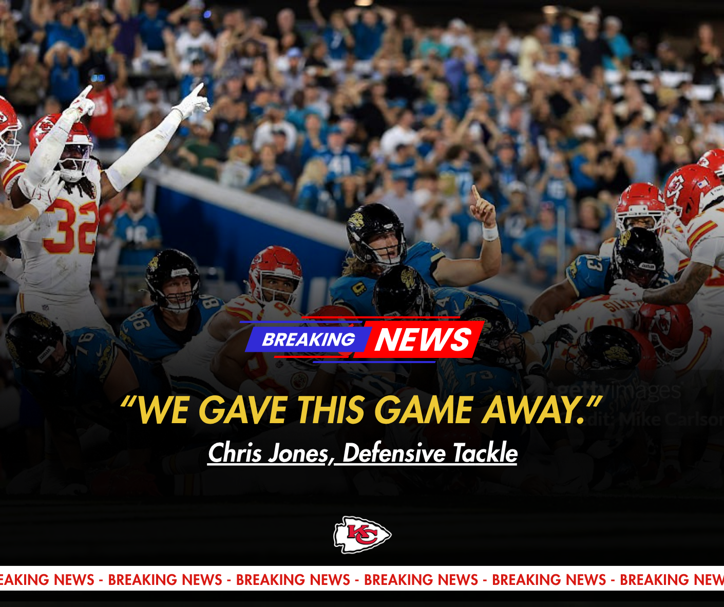 “We Gave This Game Away:” Chiefs Frustrated After Close Loss to Jaguars