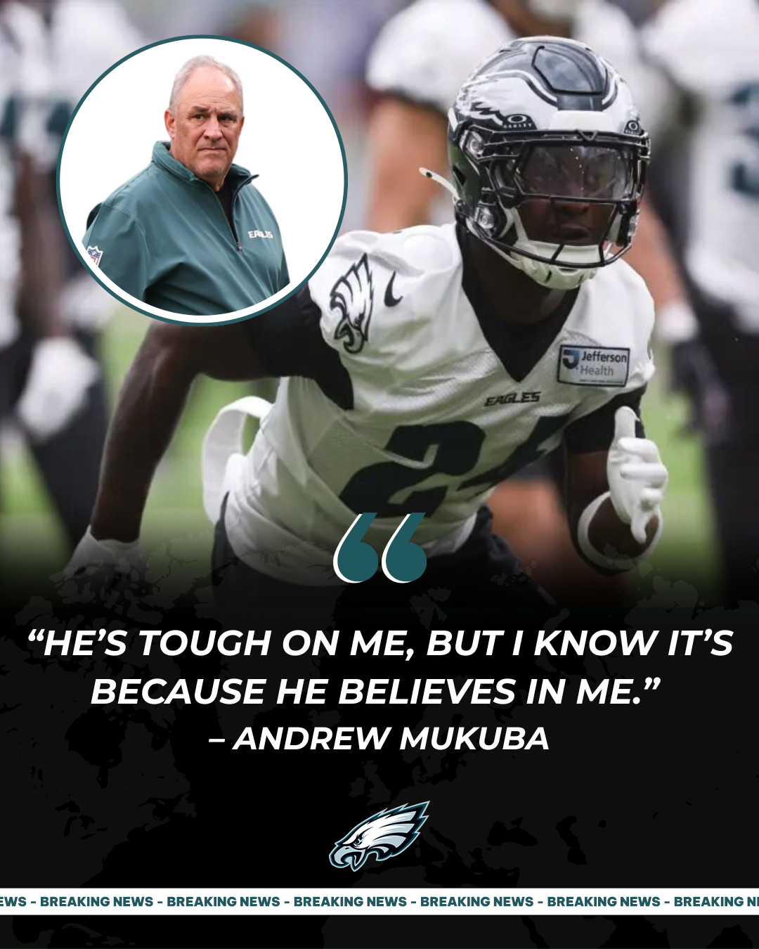 Steel and Heart: The Unspoken Bond Between Vic Fangio and Andrew Mukuba