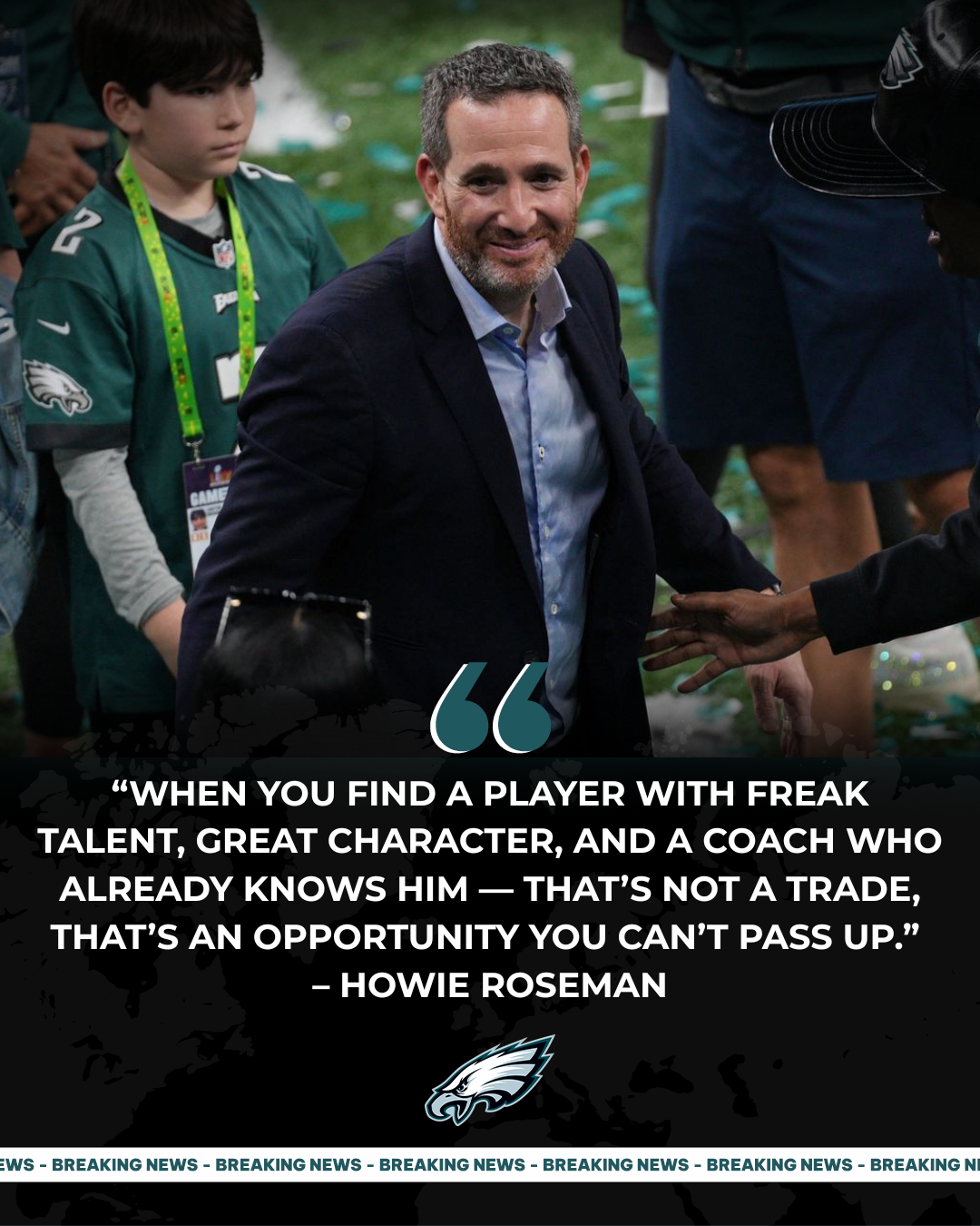 Howie Roseman Gets Real About Why Trading for Jaelan Phillips Was “The Easiest Decision We’ve Made”