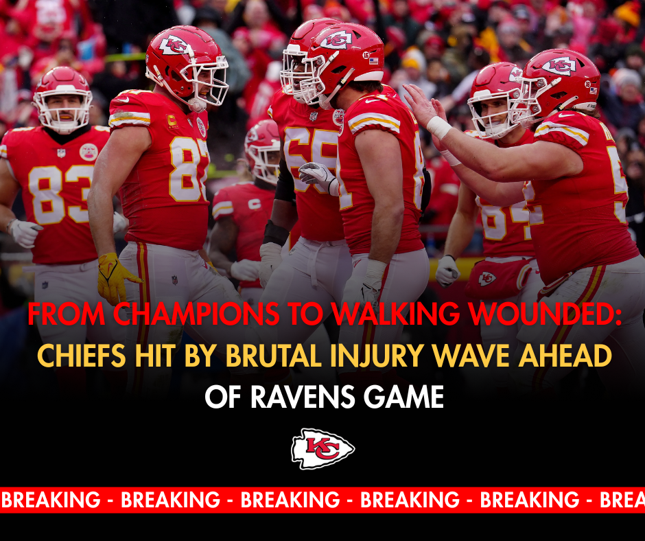 Chiefs Turn Into a “Field Hospital”: 13 Players in Doubt Ahead of Ravens Showdown