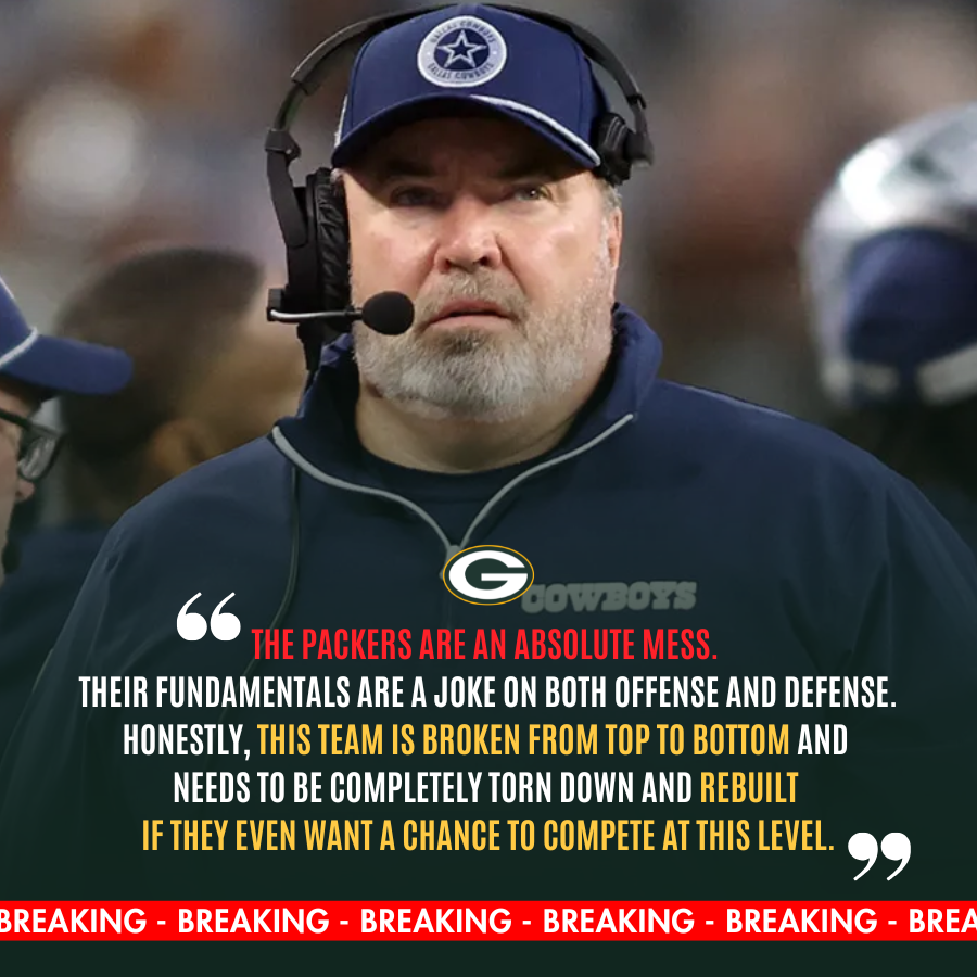 Cowboys Coach Slams Packers: “They’re Weak and Need a Complete Rebuild”