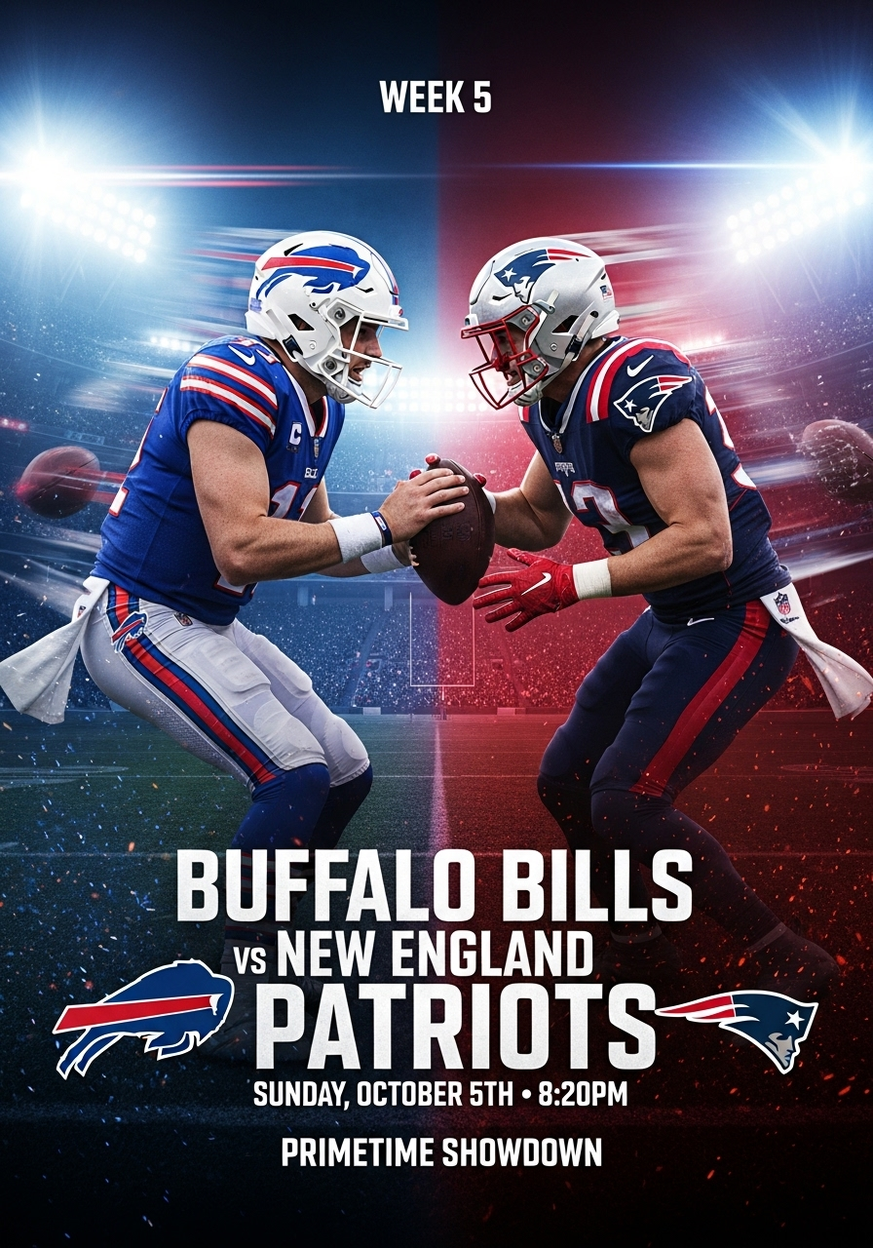 Week 5 NFL Showdown: Buffalo Bills vs New England Patriots – Old Friends, New Enemies