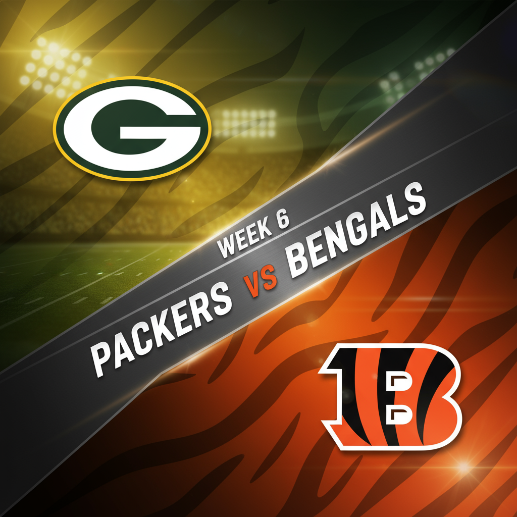 Green Bay Packers vs Cincinnati Bengals – Week 6, 2025 NFL Season