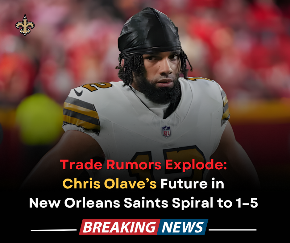 Trade Rumors Explode: Chris Olave’s Future in New Orleans Saints Spiral to 1–5 