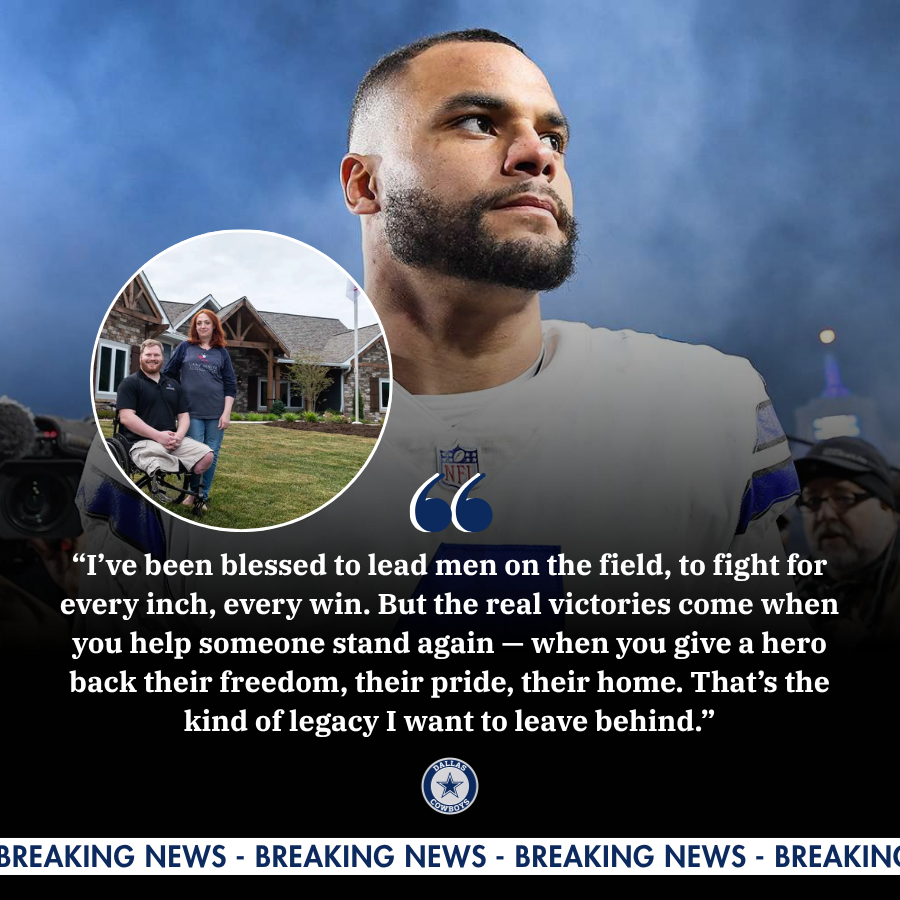 Dak Prescott Builds Homes, Not Just Comebacks — Cowboys Star Donates 8 Smart Houses to Wounded Veterans Ahead of Veterans Day