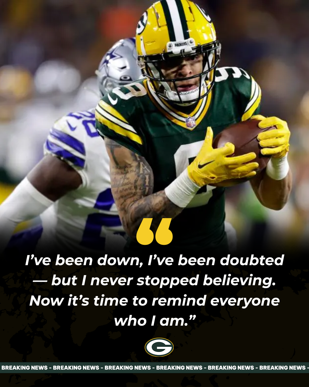 BREAKING NEWS: The Packers’ top receiver returns and explains his mysterious absence