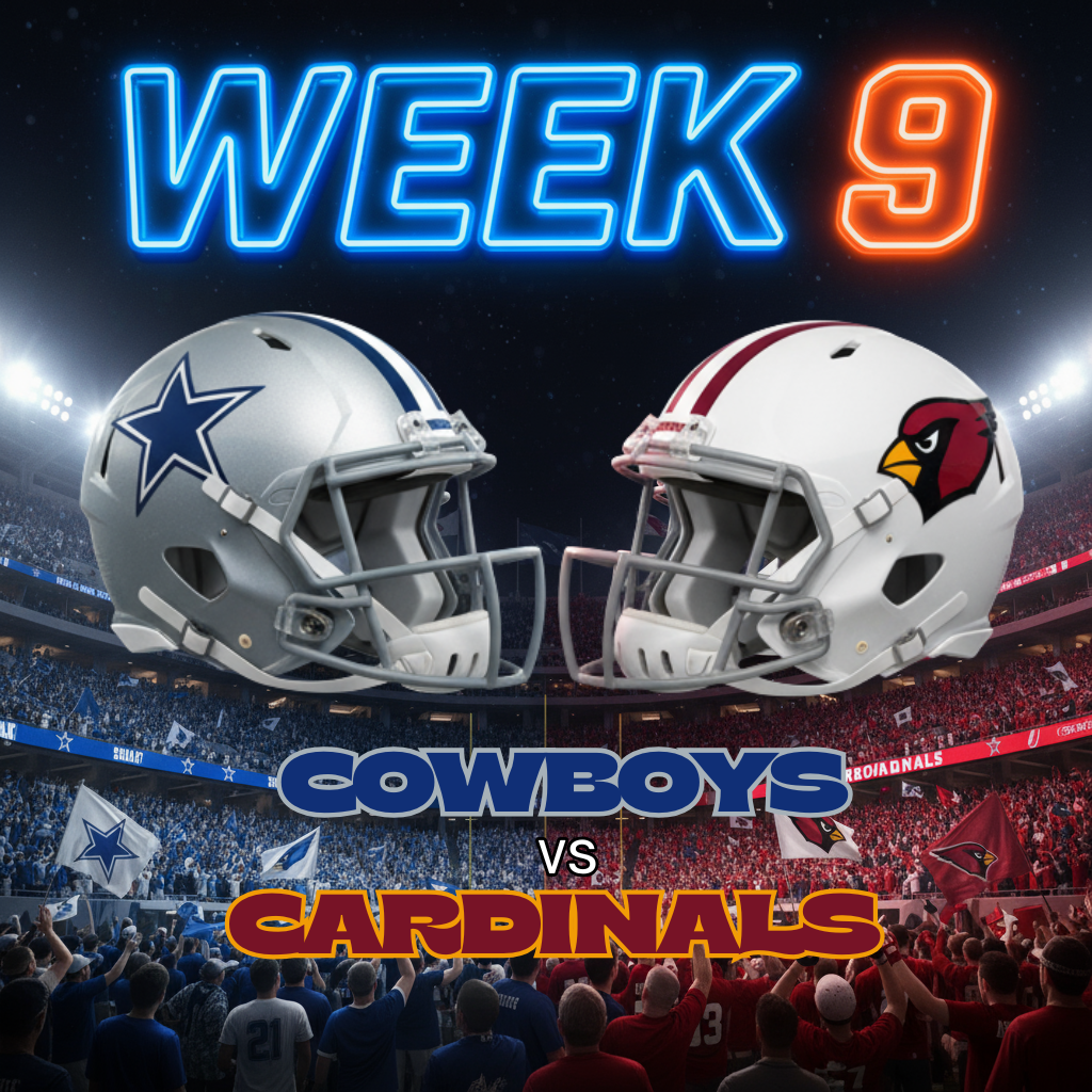 Week 9 Showdown: Dallas Cowboys vs Arizona Cardinals – Monday Night Battle in Texas