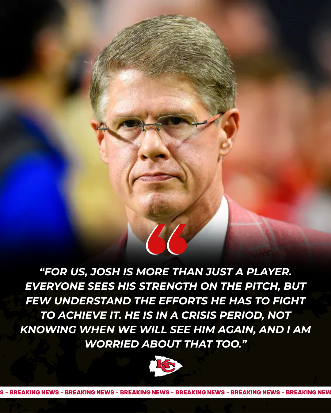 Clark Hunt speaks out on the mystery behind the Chiefs star OT's absence from practices ahead of the game against the Bills.