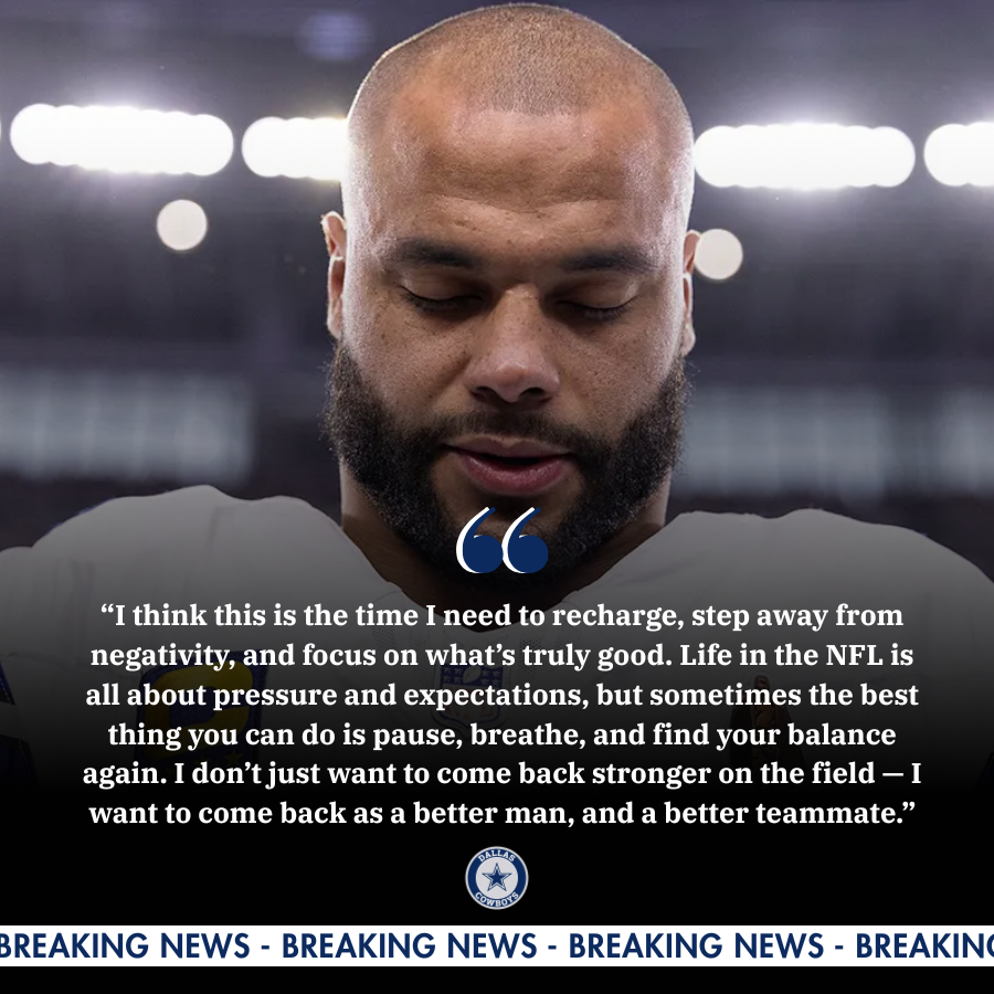 Dak Prescott Reveals 5 Things to Do During Bye Week - Number 5 Will Surprise Fans