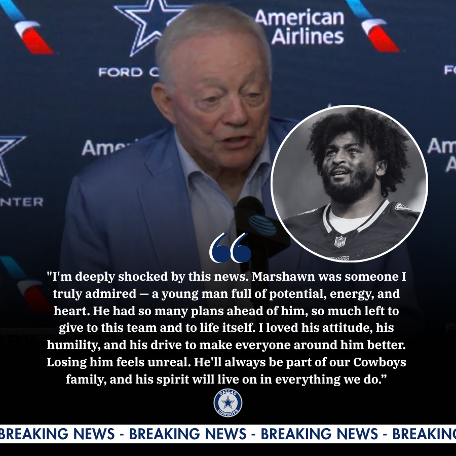 Cowboys owner Jerry Jones explains the cause of Marshawn Kneeland's passing, leaving the entire NFL emotional