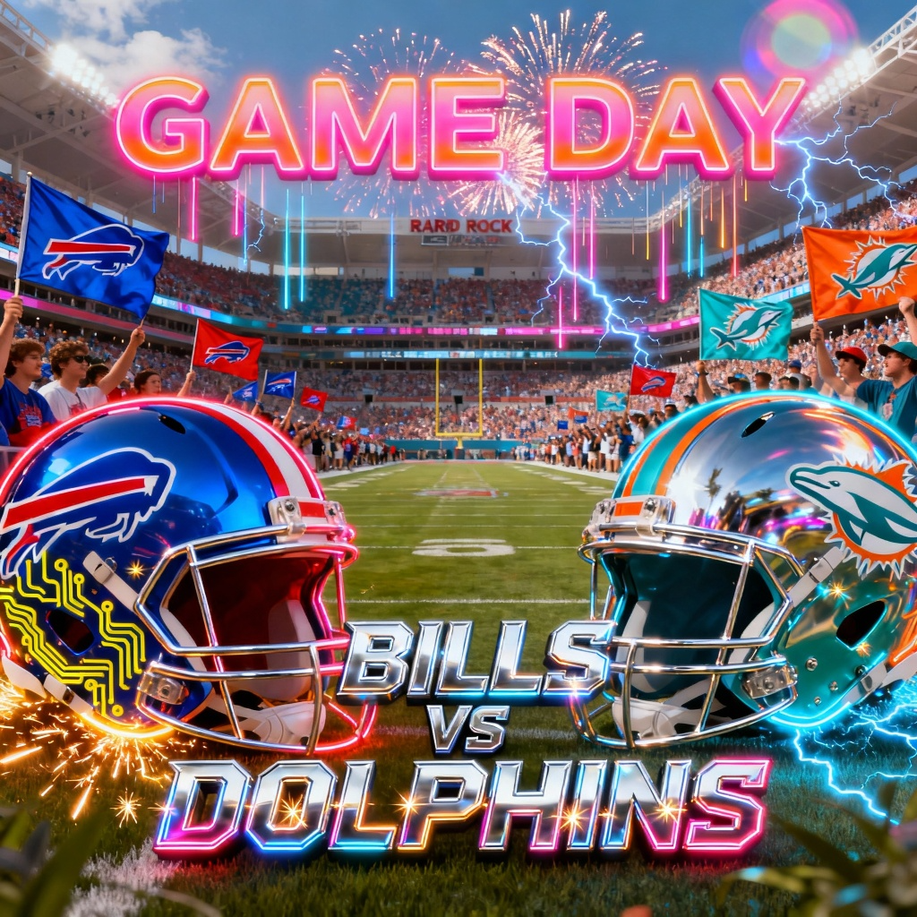 🚨 KICKOFF ALERT: Buffalo Bills vs Miami Dolphins – Hard Rock Stadium Explodes as Bills Return for Revenge