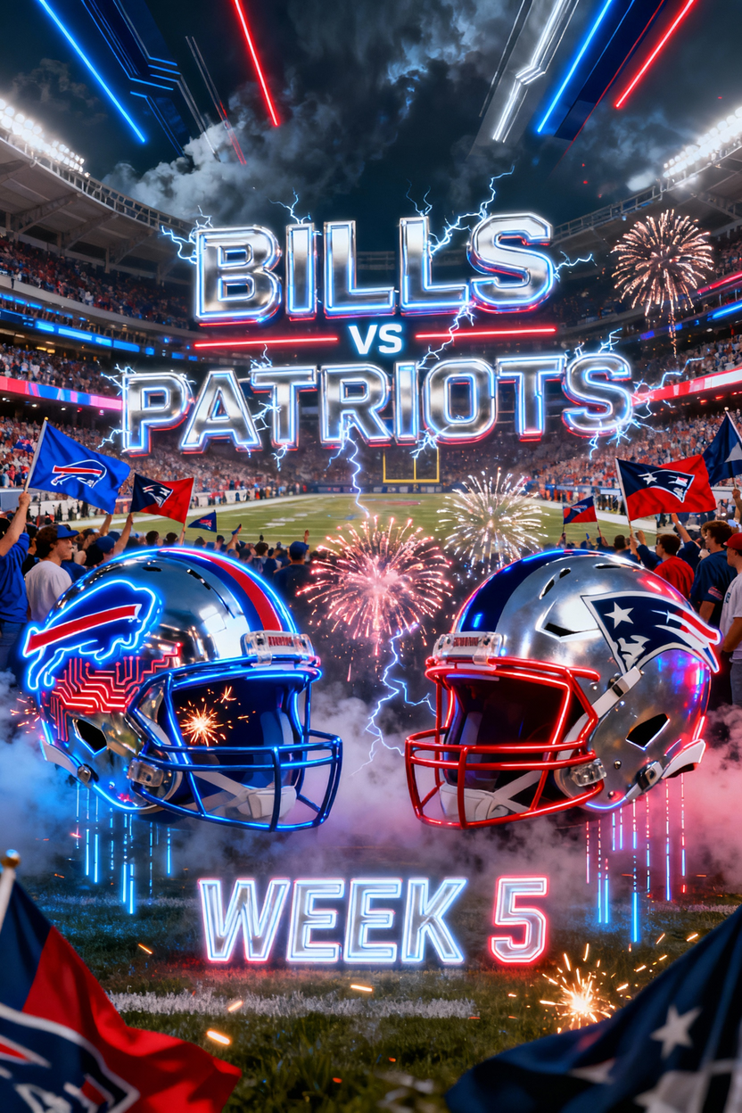 🔥💙❤️ BILLS MAFIA, IT’S TIME TO RALLY — BUFFALO TAKES ON THE PATRIOTS IN WEEK 5! 🏈🔥