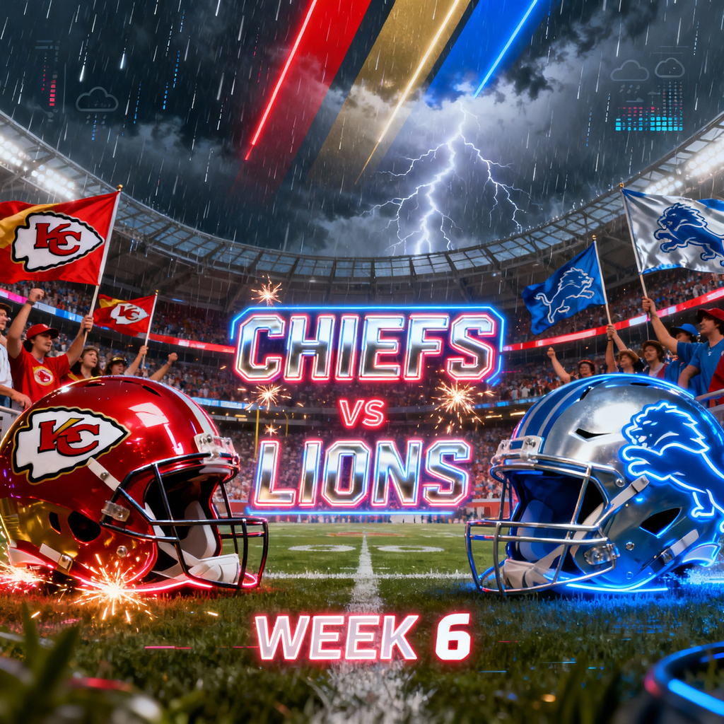 📺 How to Watch: Chiefs vs Lions — Week 6