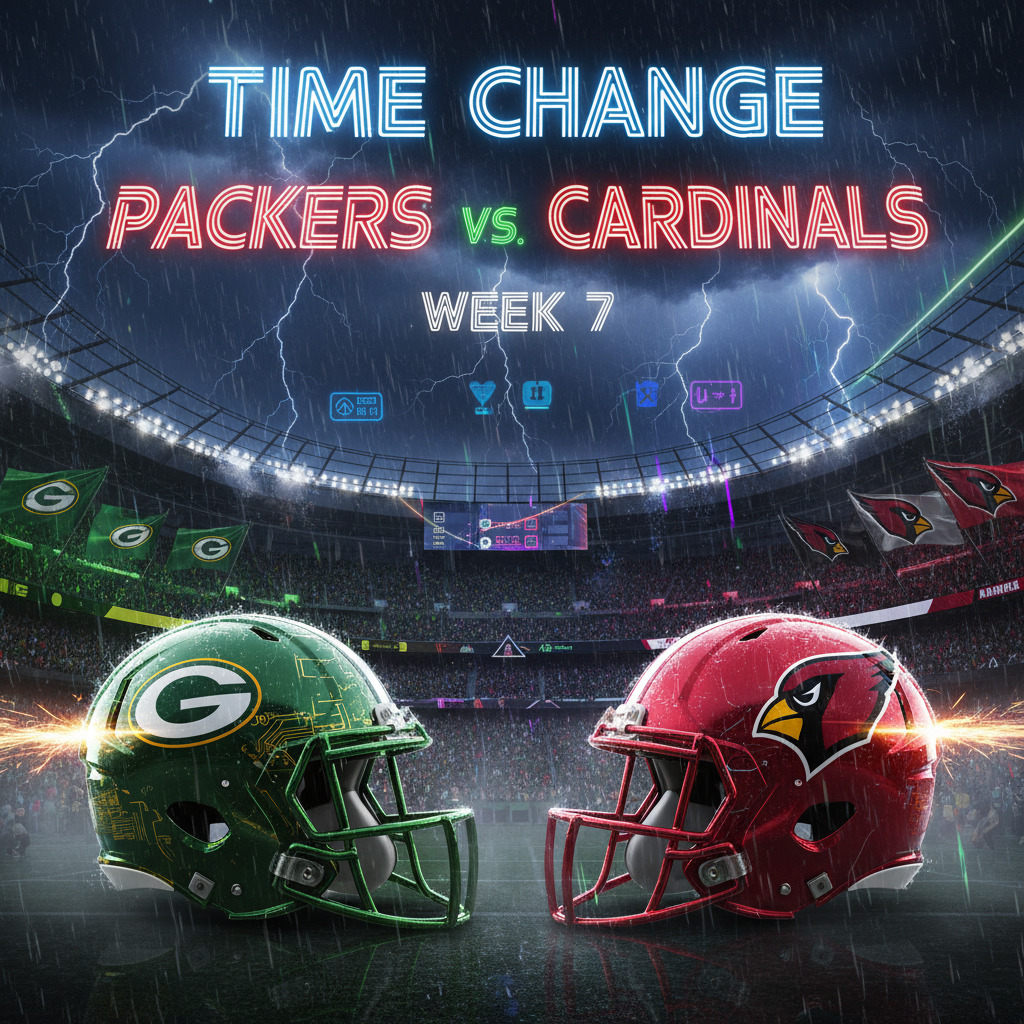 🔥 TIME CHANGE ALERT: Packers vs Cardinals Kickoff May Be Rescheduled Due to Charlie Kirk Memorial at State Farm Stadium! ⚠️💚❤️🏈