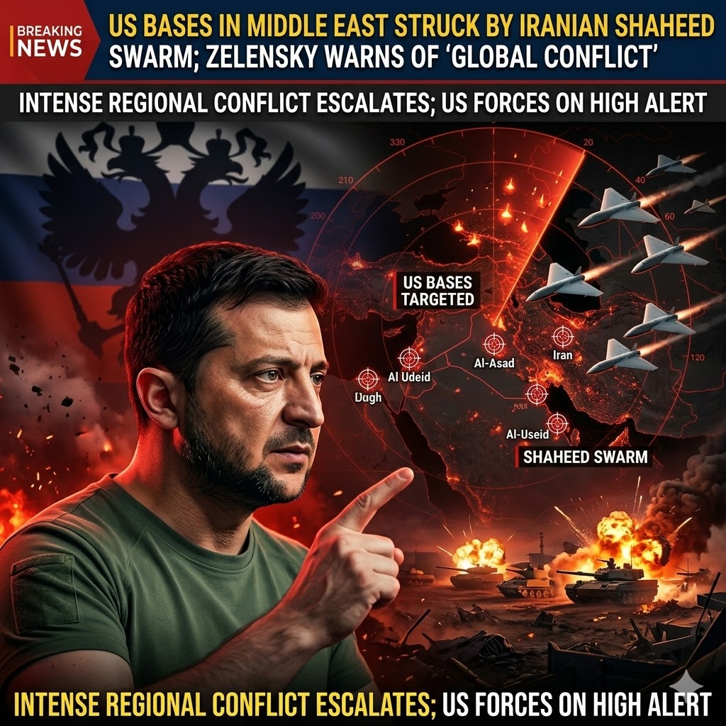 Zelensky Accuses Russia of Arming Iran With Kamikaze Drones Used in Middle East Attacks