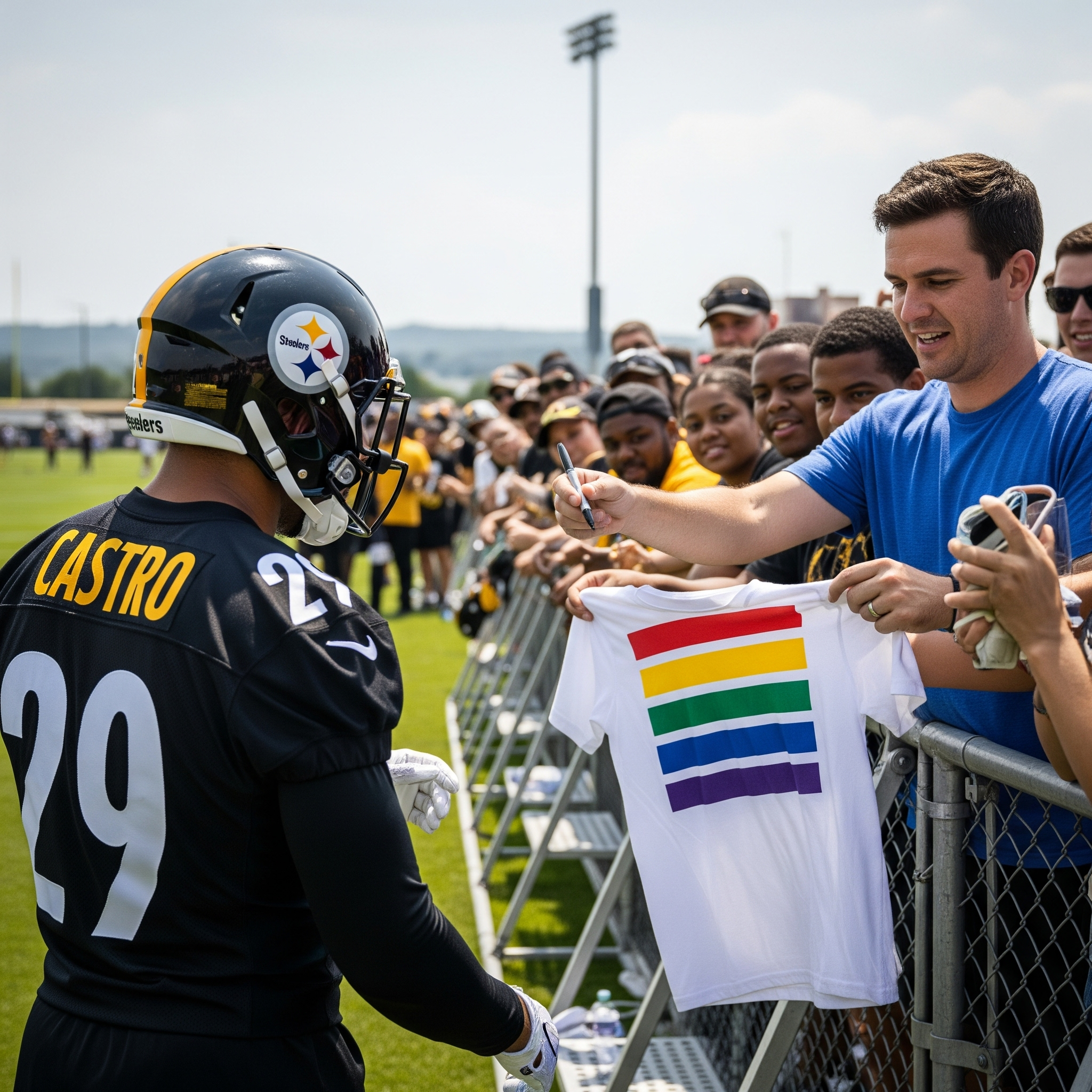 Steelers Rookie Refuses to Sign Rainbow Flag Jersey, Gets Cut on the Spot
