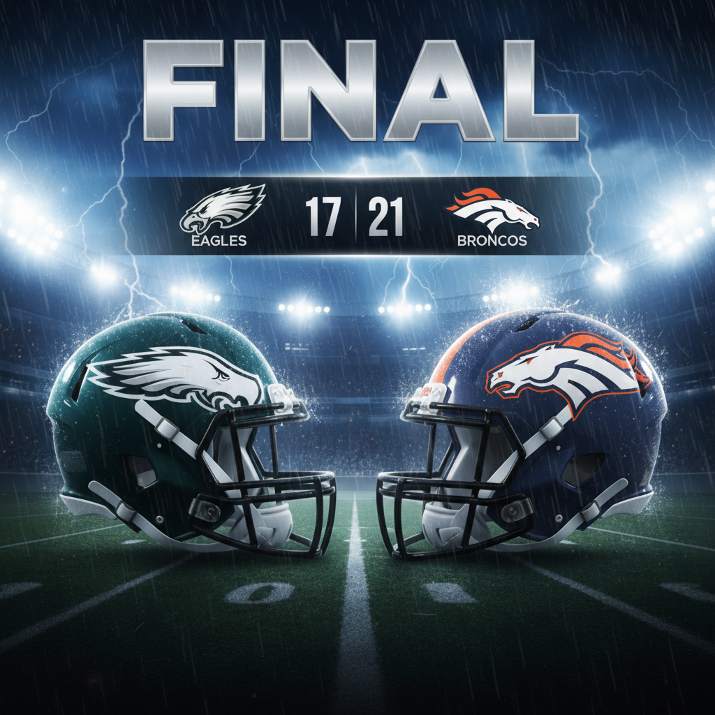 📢 EAGLES UPDATE: Philadelphia Falls 21–17 to Denver in Hard-Fought Week 5 Battle 🦅